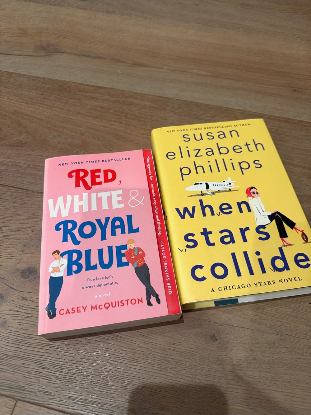 When Stars Collide + Red White & Royal Blue books